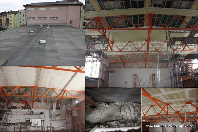 Rekonstrukce podhledu tělocvičny SPŠ stavební v Opavě
